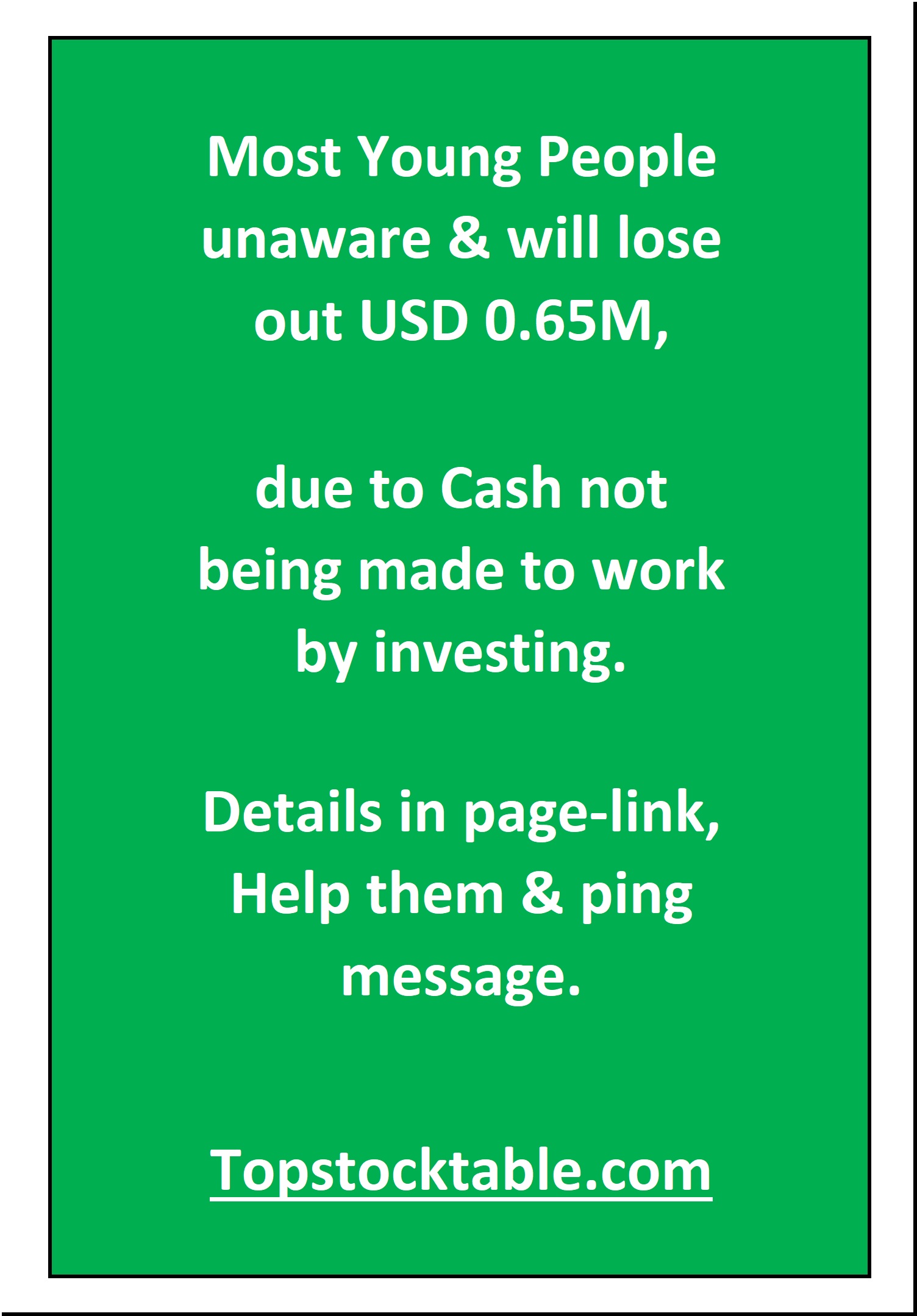 Ad Slot $0.65M Message